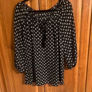 Sami & Jo Plus size blouse. Black and white, Size 2XL